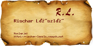 Rischar László névjegykártya