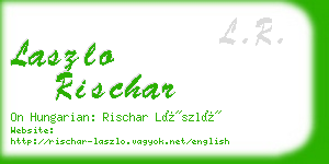 laszlo rischar business card